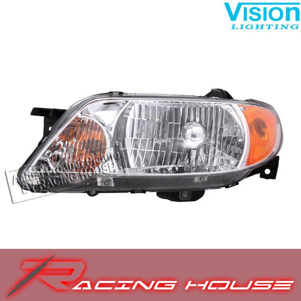 L/h headlight driver side lamp kit unit replacement 01-03 mazda protege 4dr