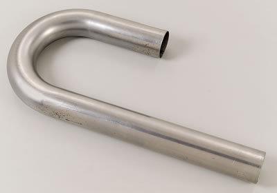 Hooker mandrel bend tubing 2.25" od 180 deg j-bend steel 12592hkr