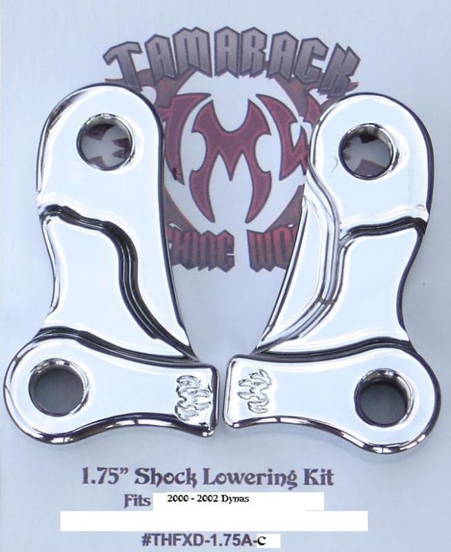  1.75"lowering kit 2000-2002 harley davidson dyna ,chrome