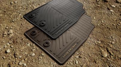 2013-2014 toyota landcruiser new factory all weather rubber brown floor mats