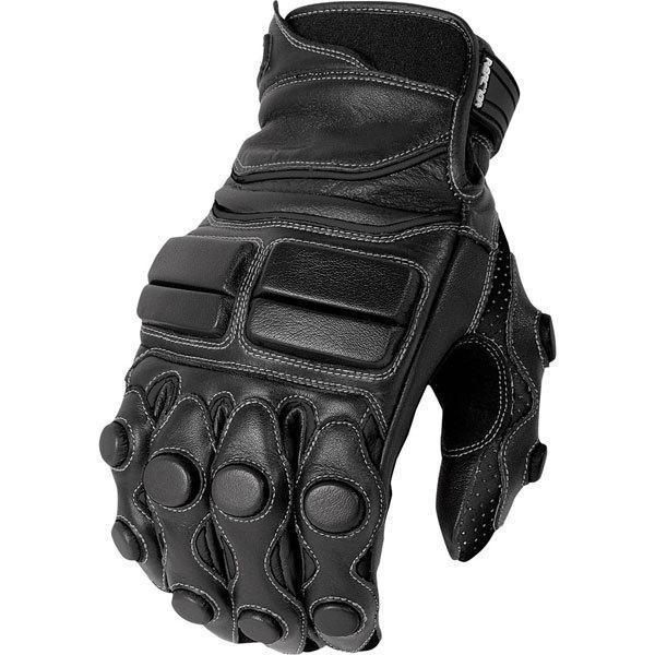 Black l joe rocket reactor 2.0 leather glove