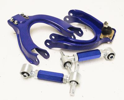 Blue adjustable front rear control arm camber kit integra 90-93 da da6 da9 ls rs