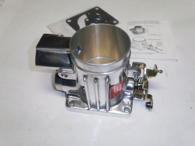 75mm throttle body polished thunderbird supercoupe, mercury xr7  3.8l v6 s/c