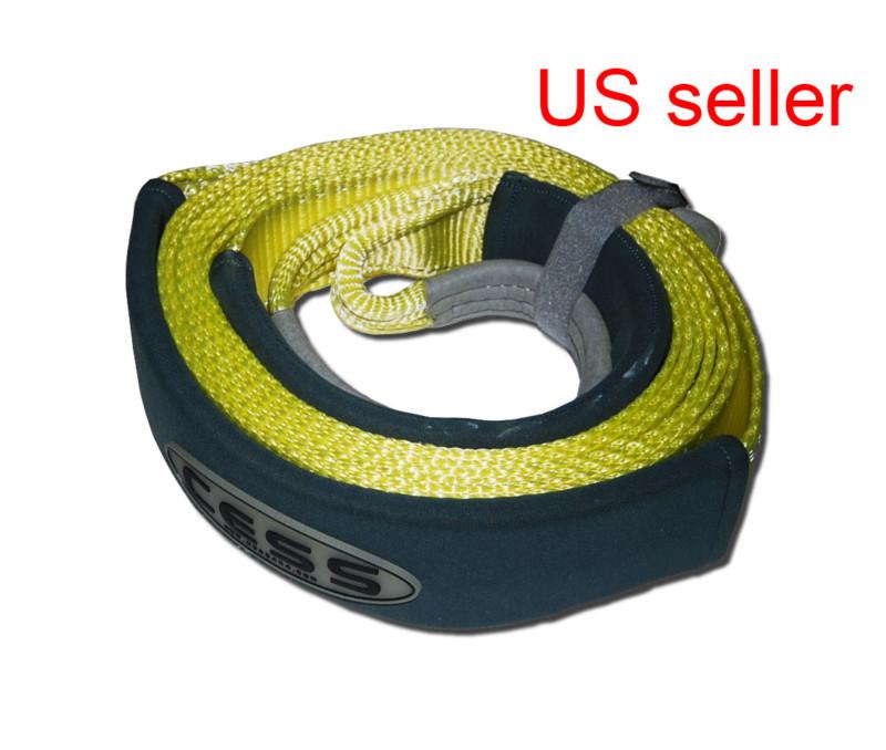 Cess 20ft 26000lb 6m 12ton off road 4x4 4wd recovery tree winch snatch tow strap