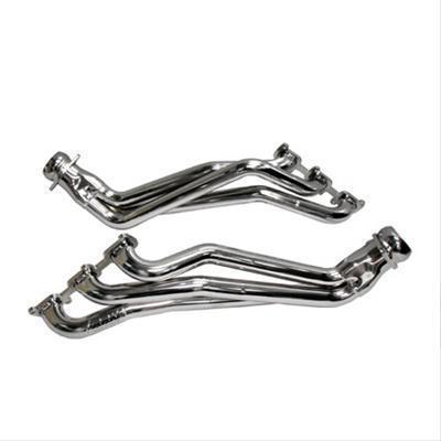 Bbk 1642 headers full-length steel chrome ford mustang 3.7l pair