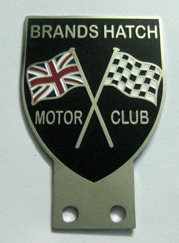 Brand hatch motor club badge grill badge emblem logos metal car grill badge embl