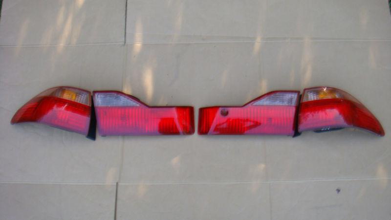 98 99 00 honda accord 4dr sedan left right 4 piece brake taillight set ex lx se