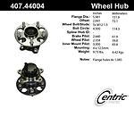 Centric parts 407.44004 rear hub assembly