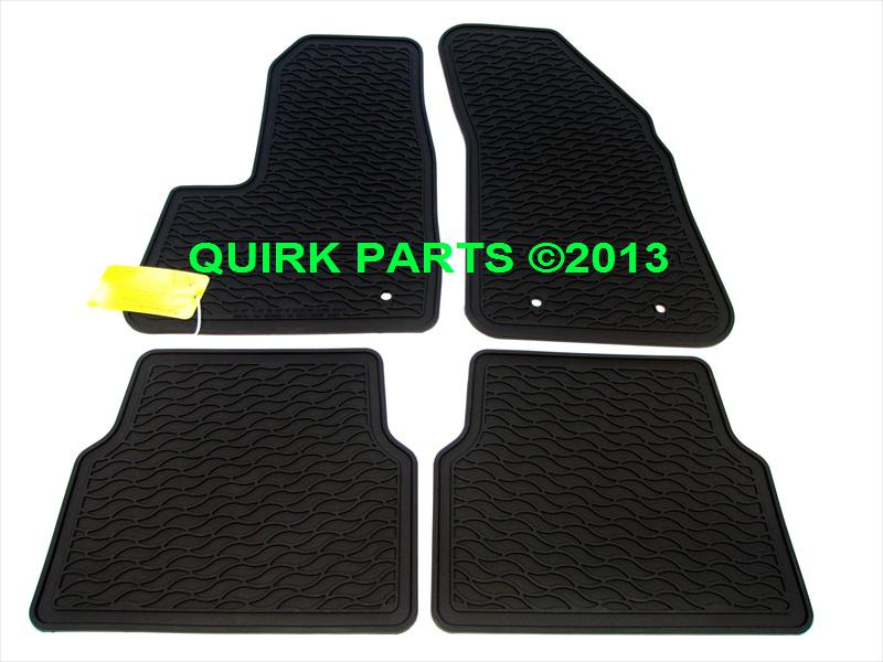 2012-2014 dodge avenger black floor slush mats all season set of 4 oem new mopar