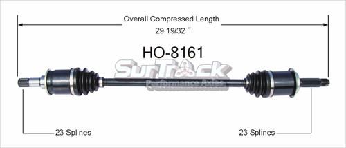 Surtrack perf axles ho-8161 cv half-shaft assembly-new cv axle shaft