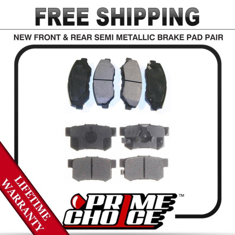 Complete set of front and rear premium brake pads with lifetime warranty