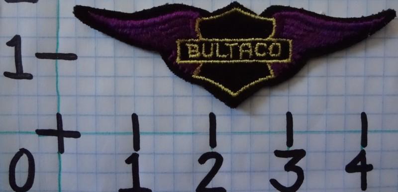 Vintage nos bultaco motorcycle patch from the 70's 006