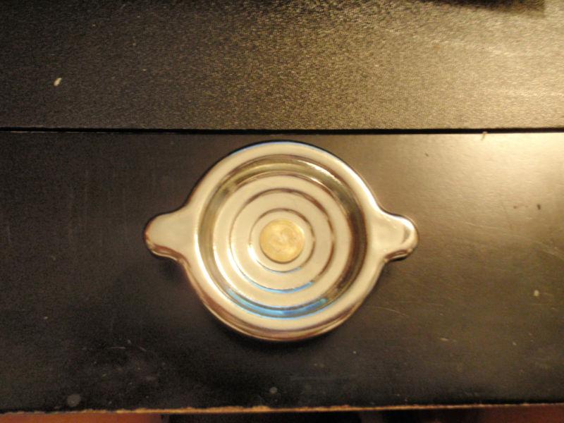 Nos chrome oil cap cover for valve cover