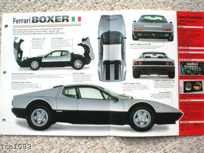 1977 / 1978 / 1979 ferrari boxer 365 gt4 bb imp brochure