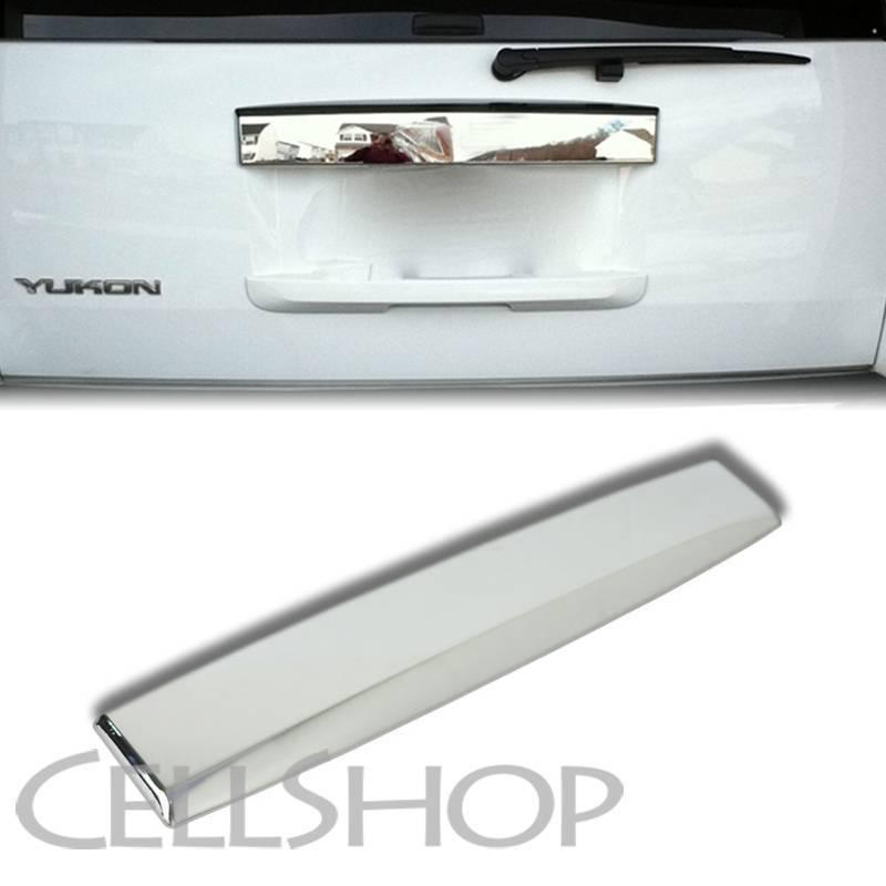 07-11 yukon rear hatch accent upper liftgate chrome handle cover moulding trim