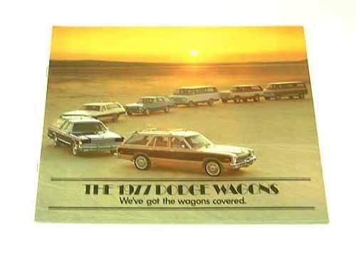 1977 77 dodge station wagon brochure aspen monaco