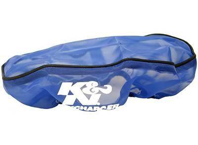 K&n 22-2840pl air filter wrap drycharger polyester blue conical ea