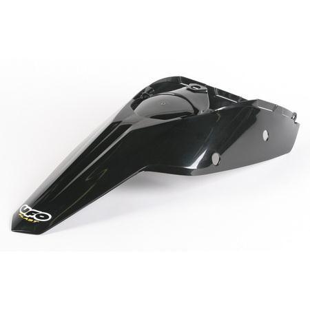 Ufo plastics rear fender with side panels - black  kt04021-001