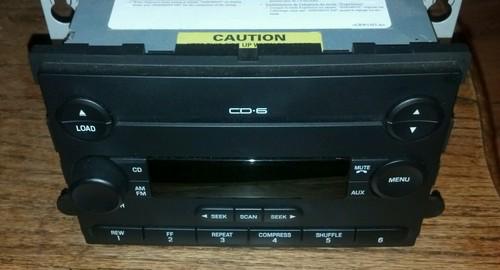 Ford f-250 f-350 super duty radio 6 disc cd changer aux 5c3t-18c815-cd 2004 -06