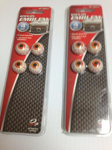 X2 packs pilot eye ball stick on mini emblem two pk new  sealed retail package