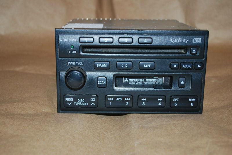 2000 2001 eclipse oem infinity radio cd/cassette player 4 disc 00 01