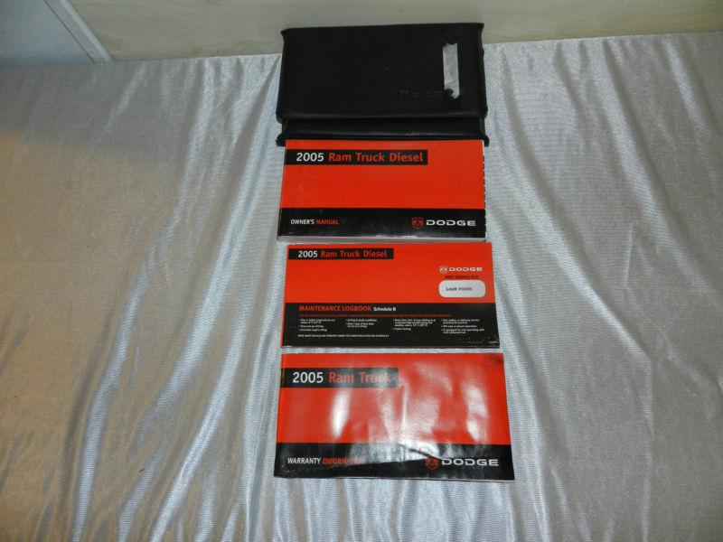 Dodge ram truck diesel 2005 owner's owners manual w/ case