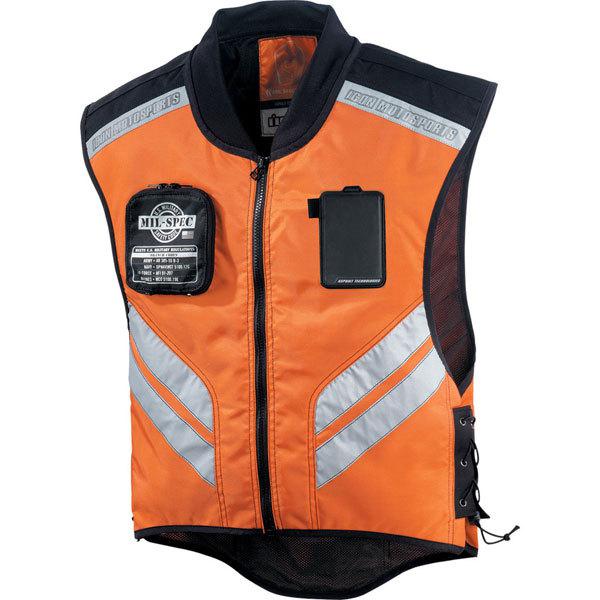 Orange xl/3xl icon mil-spec mesh vest