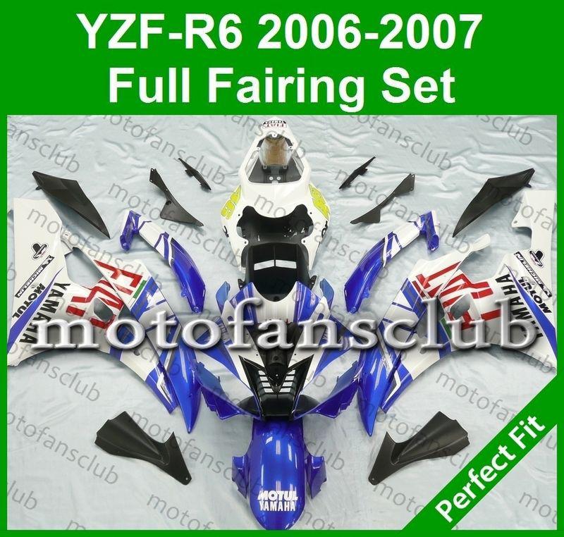 Fit yamaha yzf r6 06 07 yzfr6 2006 2007 600 fairing bodywork abs plastics #01 c