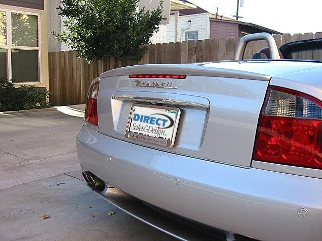 2002-2007 maserati gransport coupe spyder factory style rear lip spoiler painted