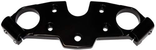 Yana shiki billet aluminum top triple clamp - black - solid  a4266ab