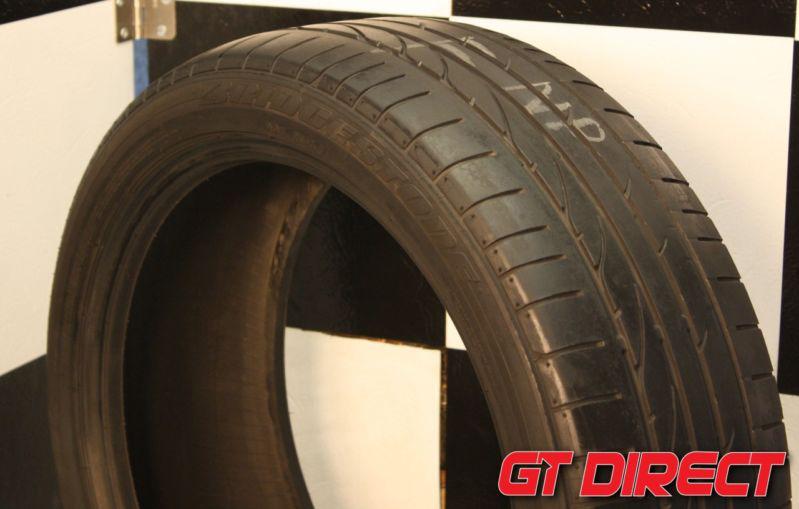 (1) nice 215 45 18 bridgestone potenza re050a tire 6/32"; p215/45r18 (f034)