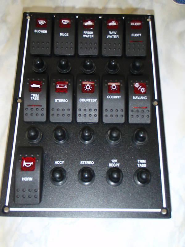 Marine contura switch custom panel carling switches  