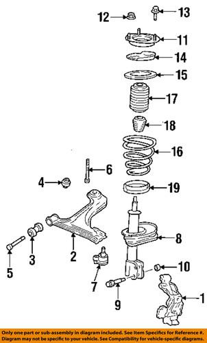 Gm oem 19180218 front suspension-strut