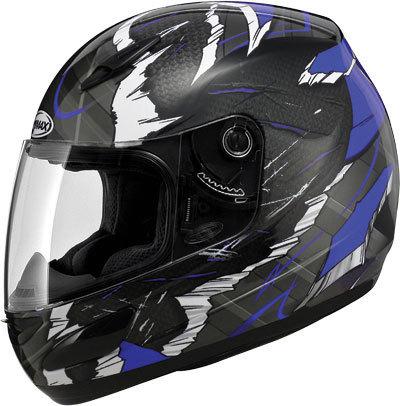 Gmax gm48 f/f shattered helmet blue/black l g7481216 tc-2