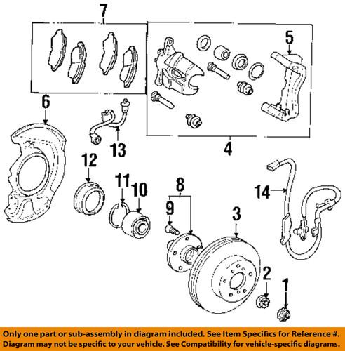 Toyota oem 0446533220 brake pad or shoe, front/disc brake pad