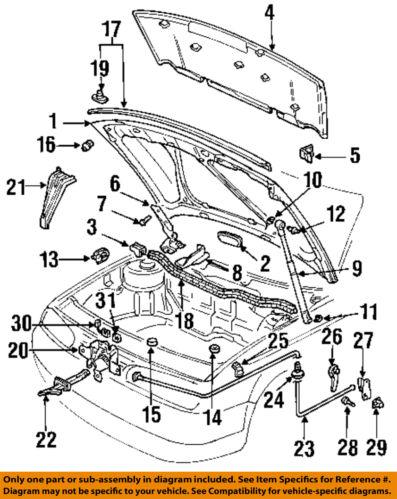 Volkswagen oem 1j0823509f hood-lock