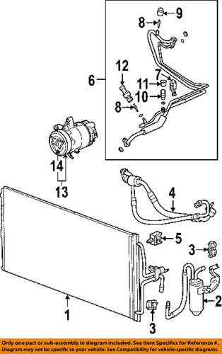 Chevrolet gm oem 10442894 a/c condenser, compressor & lines-dehydrator connector