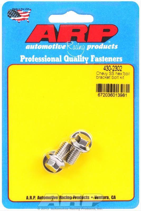 Arp 430-2302 coil bracket bolts stainless steel hex head chevy ea