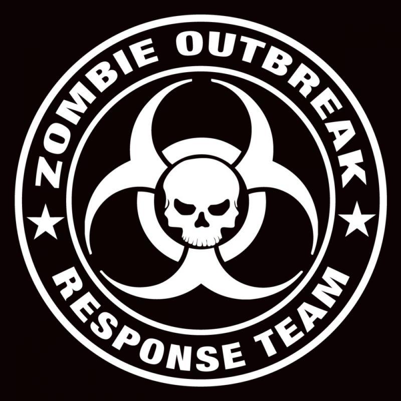 Zombie outbreak response team decal 10" 