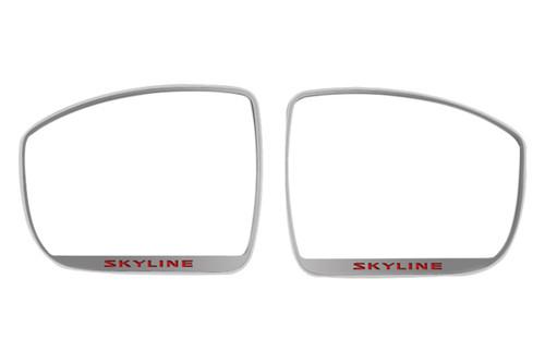 Acc 162001 - 10-13 nissan gt-r left right polished mirror trim 2 pcs