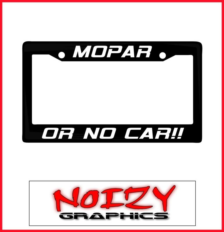 Funny dodge racing license plate frame car sticker decal mopar or no car