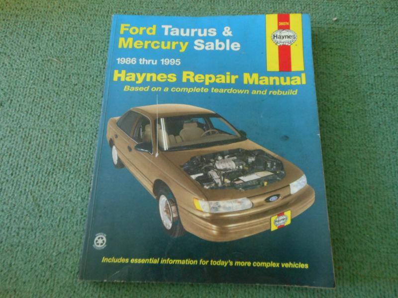 Haynes ford taurus mercury sable repair manual 1986-1995 auto car