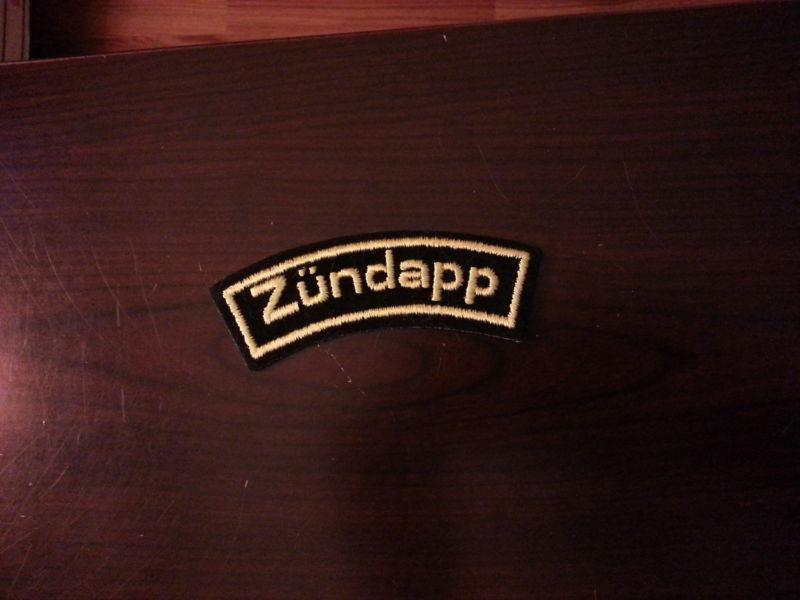 Vintage zundapp motorcycle patch / new