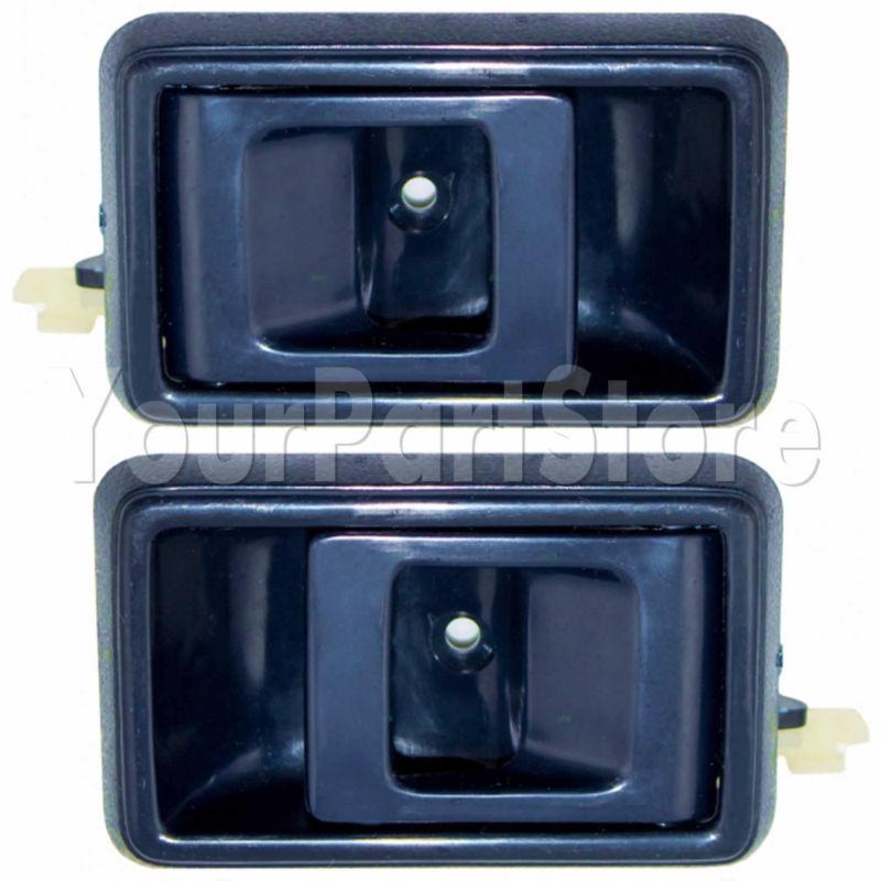 88-92 corolla inside interior door pull handle left & right pair set of 2 blue