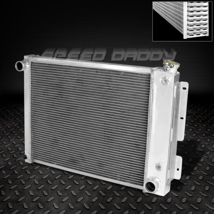 Tri core 3-row aluminum racing radiator 67-69 chevy camaro/firebird 3.8l-6.6l a