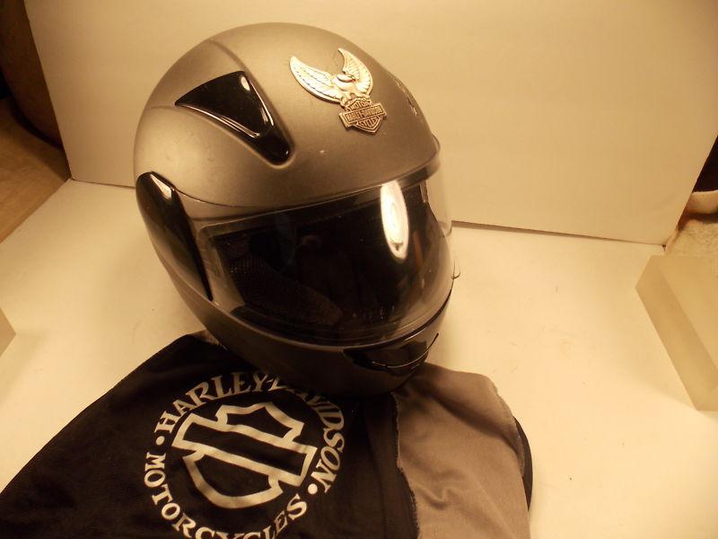 Harley davidson gray medium motorcycle helmet $295.00!!