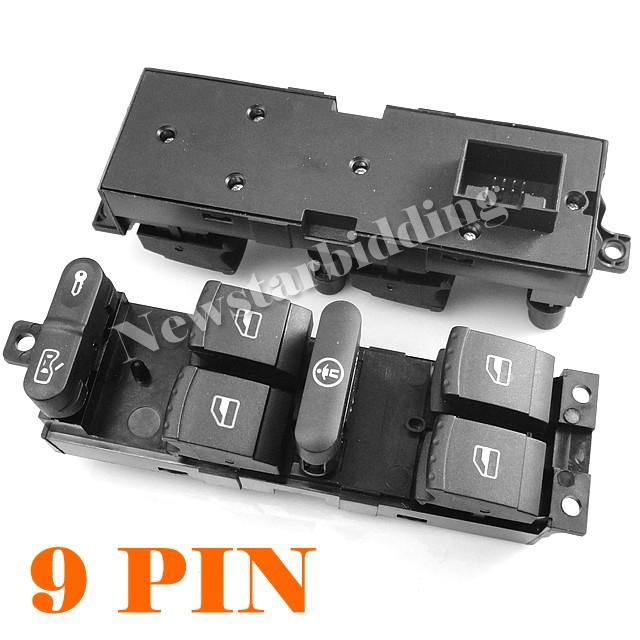 Vw golf jetta passat master power window door panel control switch lkq 9p new