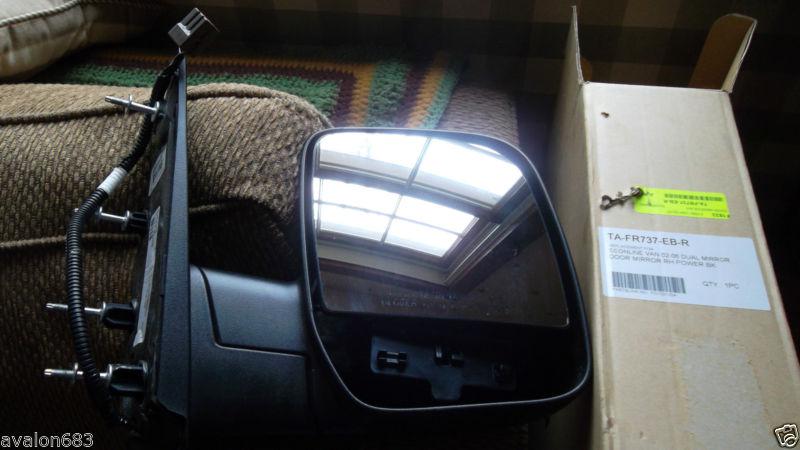 Used econoline dual mirror passenger right genuine ford oem factory  9c2s17682ab