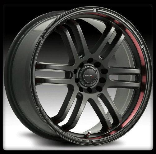 15" x 6.5" drifz fx 207b 5x100/4.5 pt cruiser acclaim impreza black wheels rims