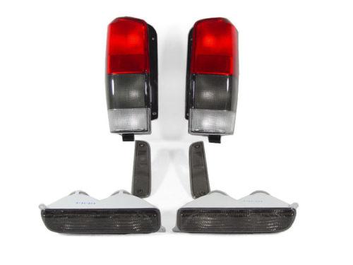 97 98 99 00 01 jeep cherokee xj smoke tail lights + corner lights +bumper lights